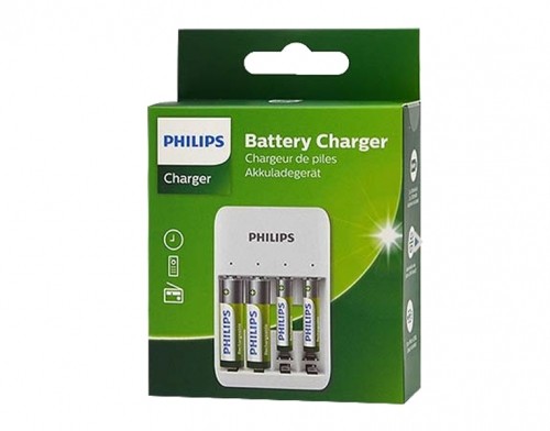 Зарядное устройство для аккумуляторов PHILIPS + 2xAA 700mAh +2xAA 1300mAh Phil-SCB4013NB|00 - USB PORT image 2
