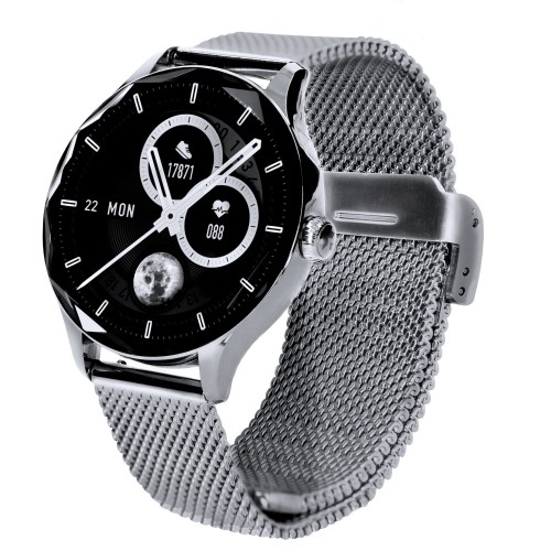 Garett Smartwatch Viva Silver steel Умные часы AMOLED / IP67 / Find your phone / Music playback control image 2
