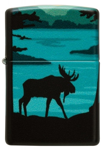 Zippo Lighter 49481 Moose Landscape Design image 2