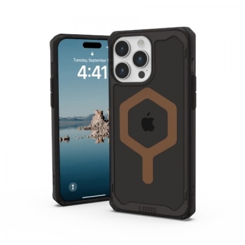 UAG Plyo MagSafe case for iPhone 15 Pro Max - black and brown image 2