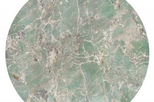 Halmar GIOVANI round table, green marble / black image 2