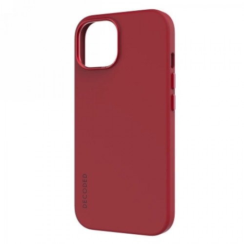 Decoded Silicone Case with MagSafe for iPhone 15 Plus - red image 2