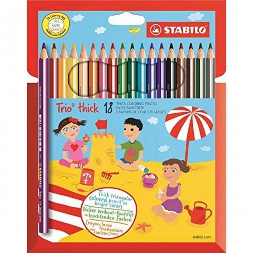 Цветные карандаши Stabilo Trio Разноцветный 18 Предметы image 2