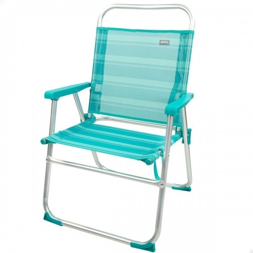 Пляжный стул Aktive бирюзовый 48 x 88 x 50 cm Алюминий Складной (4 штук) image 2