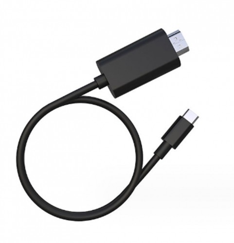 iLike HD9 USB-C (Type-C) Savienojuma HDMI 4K 60Hz Multivides Audio un Video 2m Vads Adapteris Melns (OEM) image 2