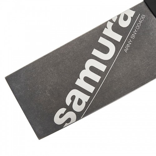 Samura Arny Stonewash Кухонный топорик 209мм AUS-8 Черная комфортная ручка из TPE HRC 59 image 2