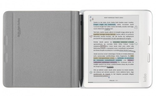 Etui Kobo Libra Colour Notebook SleepCover Case Sand Beige image 2