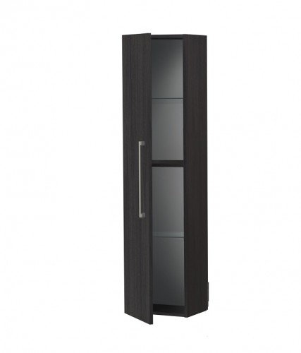 Высокий шкаф для ванной Raguvos Baldai SCANDIC 35 CM black oak 1530201 image 3