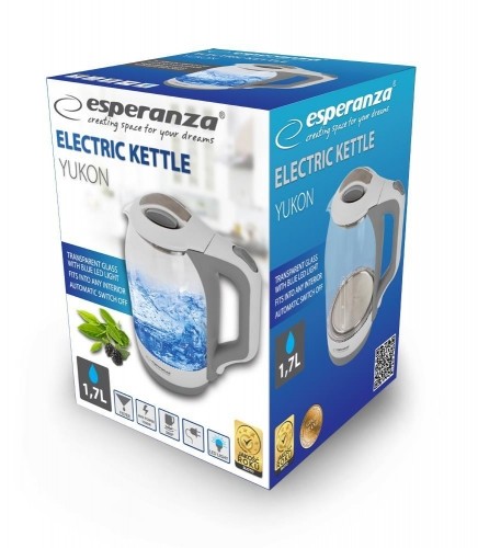 Esperanza EKK025W Electric kettle 1.7 L White, Multicolor 1500 W image 3