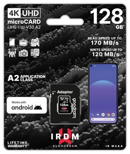 Goodram MICROCARD IRDM M2AA A2 memory card 128 GB MicroSDHC UHS-I image 3