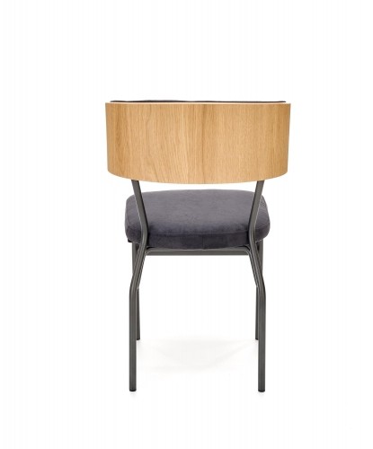 Halmar SMART-KR chair color: natural oak/black image 3