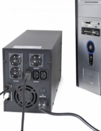 Nepārtrauktās barošanas bloks Energenie UPS With USB and LCD Display 3000 VA Black image 3