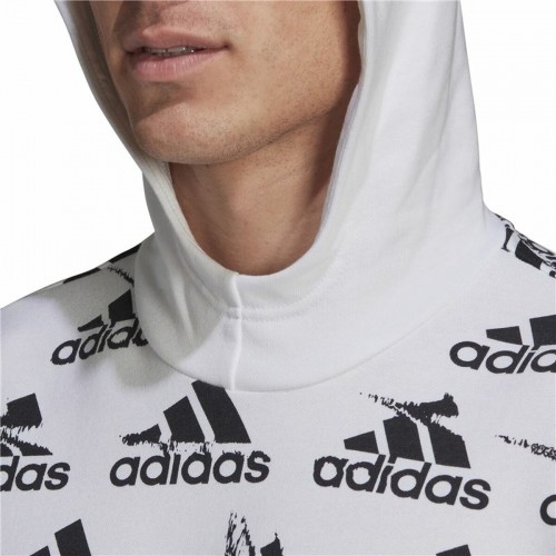 Толстовка с капюшоном мужская Adidas Essentials Brandlove Белый image 3