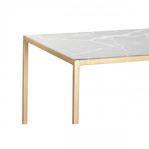 Набор из двух столиков DKD Home Decor Чёрный Позолоченный Белый Железо (100 x 28 x 80 cm) image 3