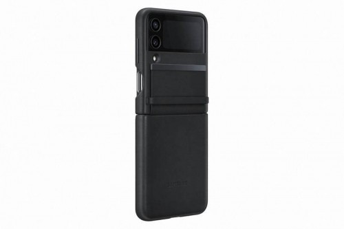 EF-VF721LBE Samsung Leather Cover for Galaxy Z Flip 4 Black image 3
