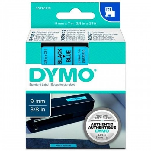 Ламинированная лента для фломастеров Dymo D1 40916 LabelManager™ Чёрный Синий 9 mm (5 штук) image 3