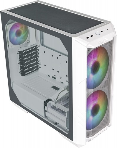 Cooler Master HAF 500 White, tower case (white, tempered glass) image 3