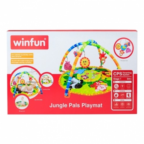 Winfun Коврик для занятий для малышей от 0 до 6 мес. с игрушками 77 cm CB46321 image 3