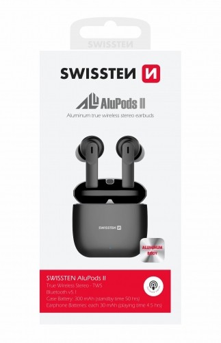Swissten ALUPODS II TWS Bluetooth Стерео Гарнитура с Микрофоном image 3
