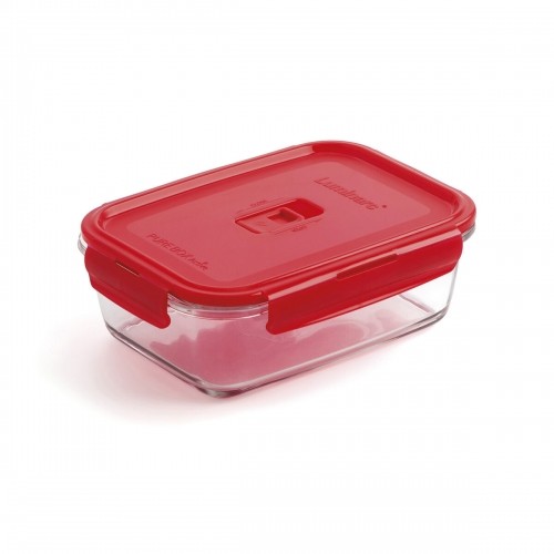 Герметичная коробочка для завтрака Luminarc Pure Box Красный 16 x 11 cm 820 ml Cтекло (6 штук) image 3