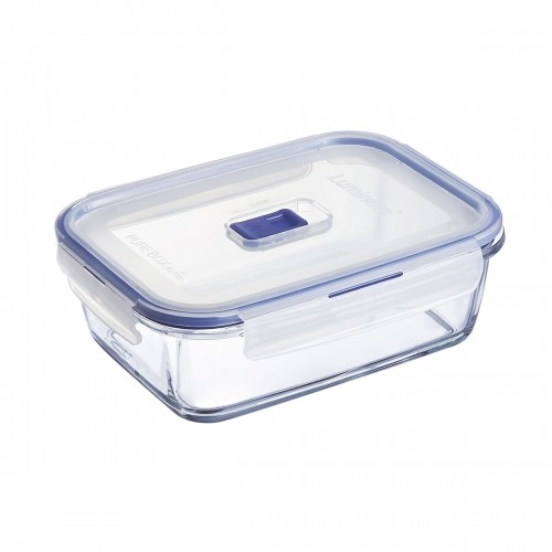 Герметичная коробочка для завтрака Luminarc Pure Box Active 19 x 13 cm 1,22 L Двухцветный Cтекло (6 штук) image 3