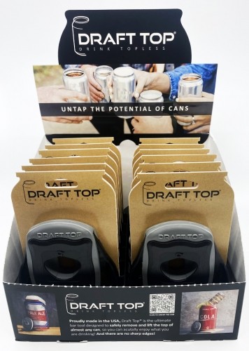 DRAFT TOP Shelf Display - Draft Top LIFT 12 Units (Black and Grey) image 3