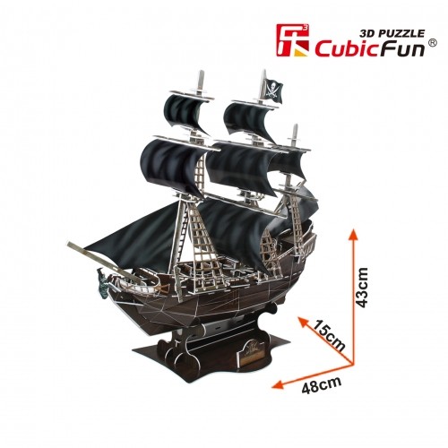 CubicFun 3D puzle Pirātu kuģis Karalienes Annas atriebība image 3