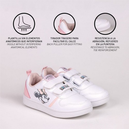 Детские спортивные кроссовки Minnie Mouse Velcro Белый image 3