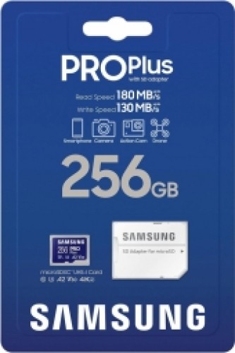 Atmiņas karte Samsung PRO Plus microSD 256GB + Adapter image 3