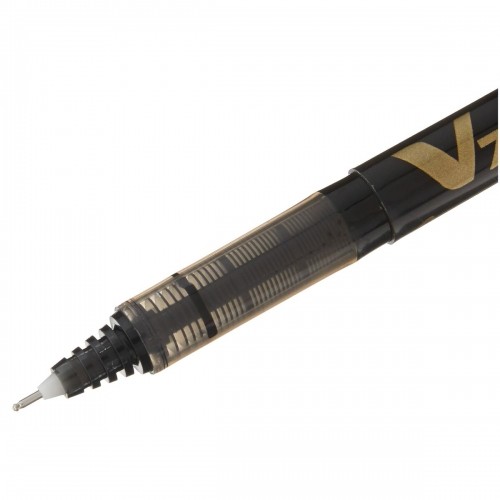 Šķidrās tintes pildspalva Pilot V-7 Hi-Tecpoint Melns 0,5 mm (12 gb.) image 3