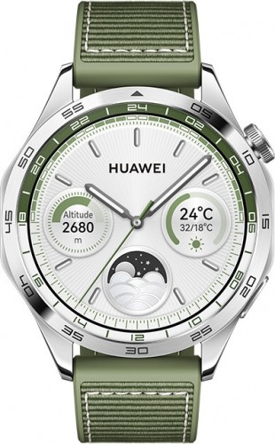 Huawei Watch GT 4 46mm, silver/green image 3