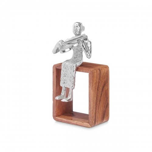 Gift Decor Декоративная фигура Скрипка Серебристый Деревянный Металл 13 x 27 x 13 cm image 3