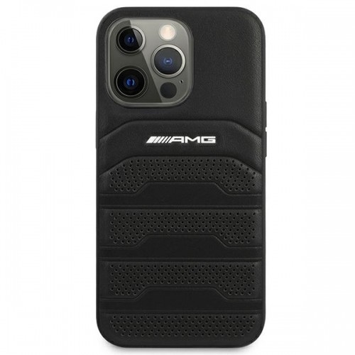 Mercedes AMG Leather Debossed Lines Case for iPhone 14 Pro Max image 3