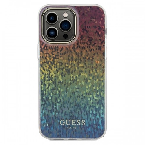 Guess GUHCP13XHDECMI iPhone 13 Pro Max 6.7" wielokolorowy hardcase IML Faceted Mirror Disco Iridescent image 3