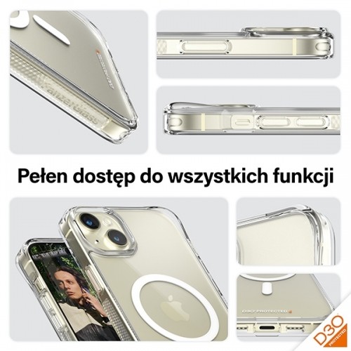 PanzerGlass HardCase iPhone 15 Plus 6.7" D3O MagSafe 3xMilitary grade transparent 1182 image 3