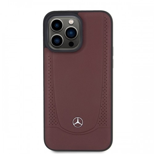 Mercedes MEHCP15XARMRE iPhone 15 Pro Max 6.7" czerwony|red hardcase Leather Urban Bengale image 3