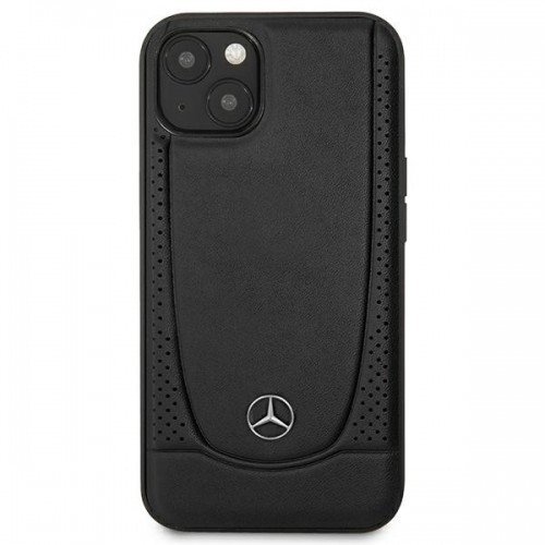 Mercedes MEHCP15SARMBK iPhone 15 6.1" czarny|black hardcase Leather Urban image 3