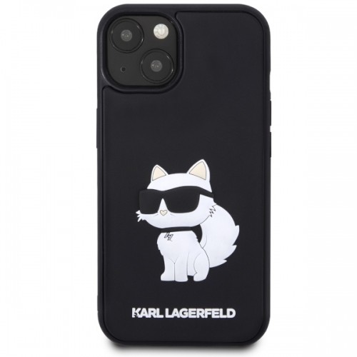 Karl Lagerfeld KLHCP14M3DRKHNK iPhone 14 Plus 6.7" czarny|black hardcase Rubber Choupette 3D image 3