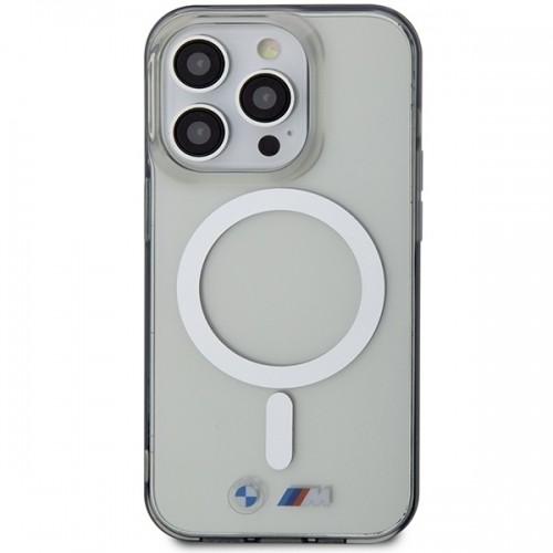 Etui BMW BMHMP14XHCRS iPhone 14 Pro Max 6.7" transparent hardcase Silver Ring MagSafe image 3