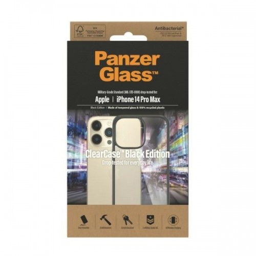 PanzerGlass ClearCase iPhone 14 Pro Max 6,7" Antibacterial czarny|black 0408 image 3