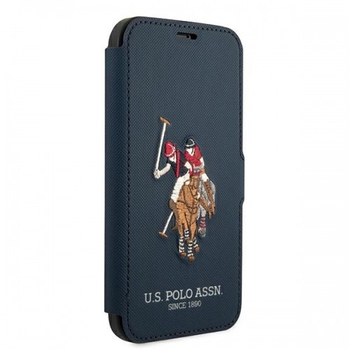 U.s. Polo Assn. US Polo USFLBKP12MPUGFLNV iPhone 12|12 Pro 6,1" granatowy|navy book Polo Embroidery Collection image 3