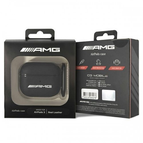 Mercedes AMG AMA3SLWK AirPods 3 cover czarny|black Leather image 3