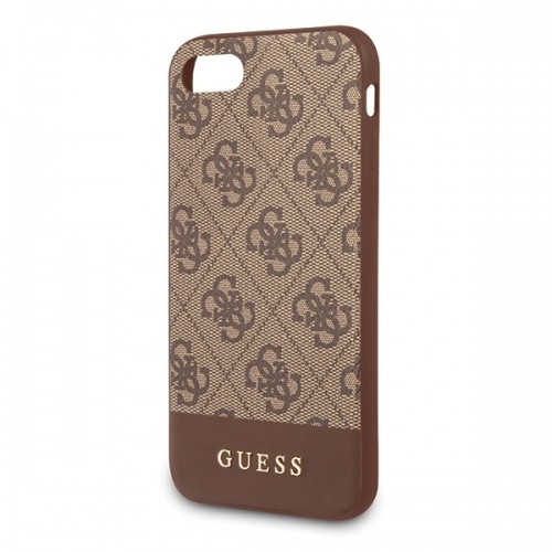 GUHCI8G4GLBR Guess 4G Stripe Cover for iPhone 7|8|SE2020 Brown image 3