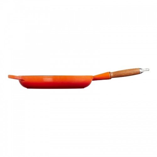 Le Creuset Чугунная сковорода с деревянной ручкой Ø28 см оранжевая image 3