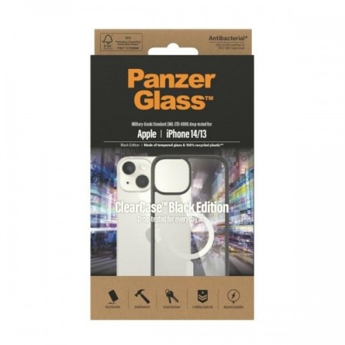 PanzerGlass ClearCase MagSafe iPhone 14|13 6,1" Antibacterial czarny|black 0413 image 3