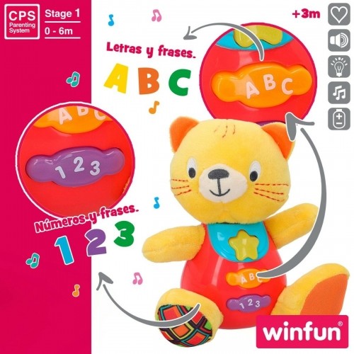 Плюшевая игрушка, издающая звуки Winfun кот 16 x 17,5 x 10,5 cm (6 штук) image 3