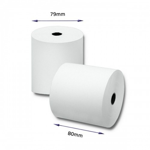 Termālā papīra rullis Qoltec 51892 10 gb. 79 mm 80 m Balts image 3