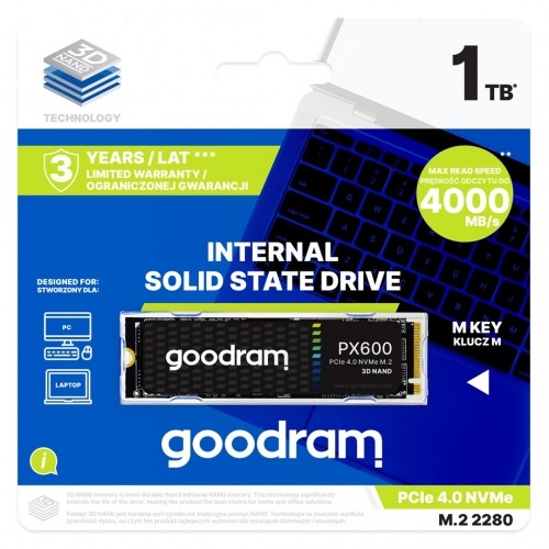 Goodram SSDPR-PX600-2K0-80 internal solid state drive M.2 2 TB PCI Express 4.0 3D NAND NVMe image 3