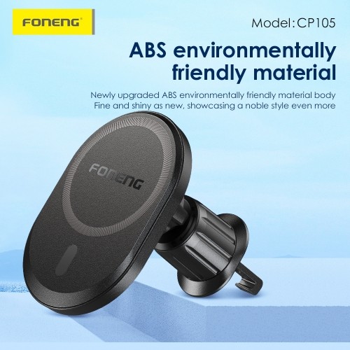 OEM Foneng Car holder CP105 magnetic with induction charging to air vent black image 3