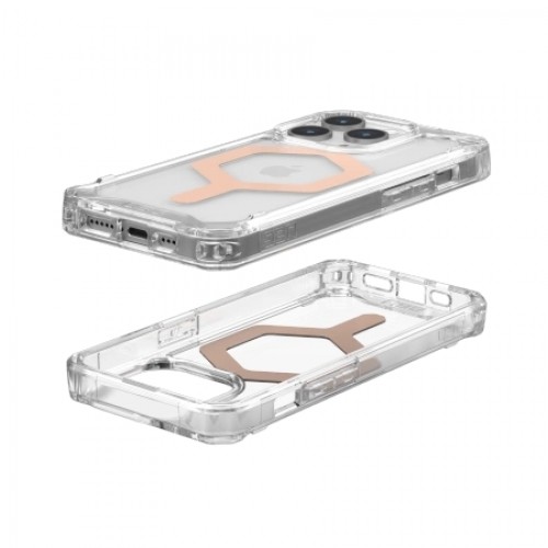 UAG Plyo Magsafe - protective case for iPhone 15 Pro compatible with MagSafe (ice-rose gold) image 3
